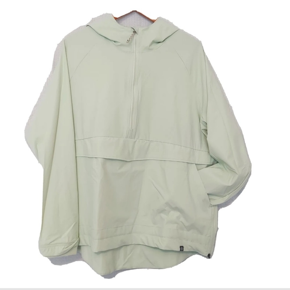 44 Degrees North Hooded Windbreaker Jacket Half Zip Pullover Outdoor Coat